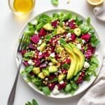 beet and avocado salad