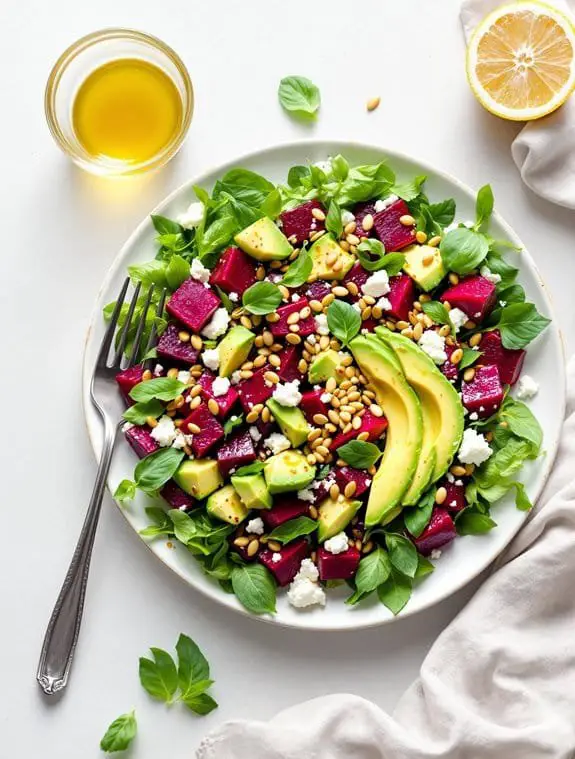 Beet & Creamy Avocado Salad Recipe