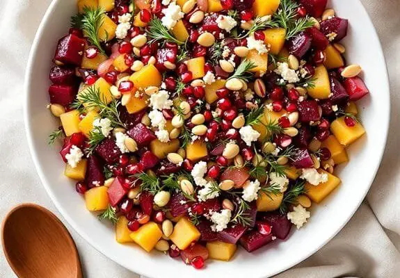 Sweet & Earthy Golden-Red Beet Salad Recipe
