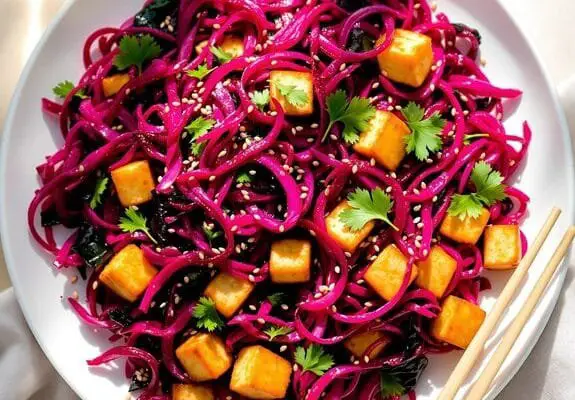 beetroot and tofu stir fry