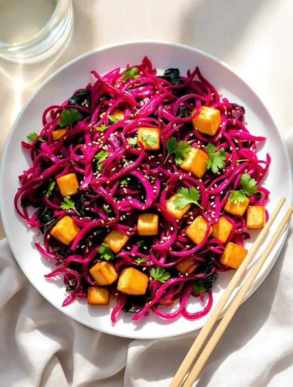Pink Power: Zesty Beetroot-Tofu Stir-Fry Recipe