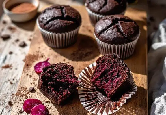 beetroot chocolate muffins recipe