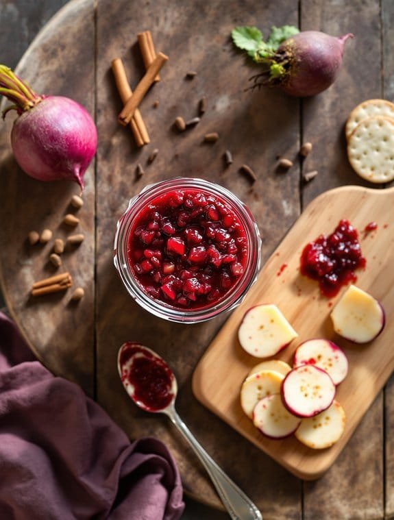 Sweet & Tangy Spiced Beetroot Chutney Recipe