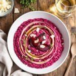 beetroot risotto with cream