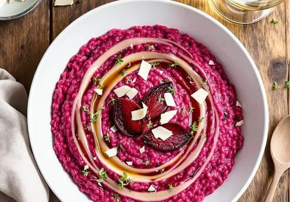 Pink & Creamy Italian Beetroot Risotto Recipe