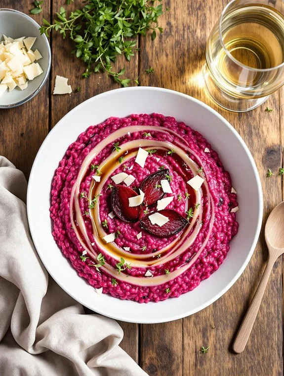 Pink & Creamy Italian Beetroot Risotto Recipe