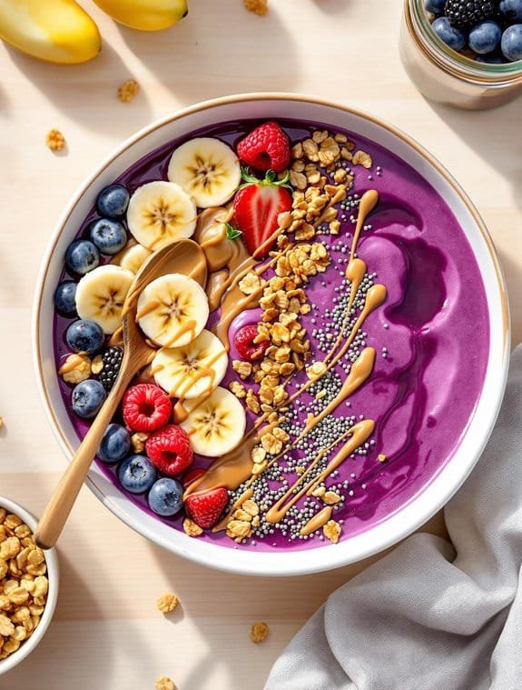 Vibrant Berry & Banana Smoothie Bowl Recipe