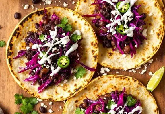 black bean street tacos