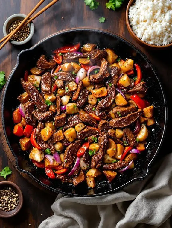 Sizzling Black Pepper Beef: A Bold Asian Recipe