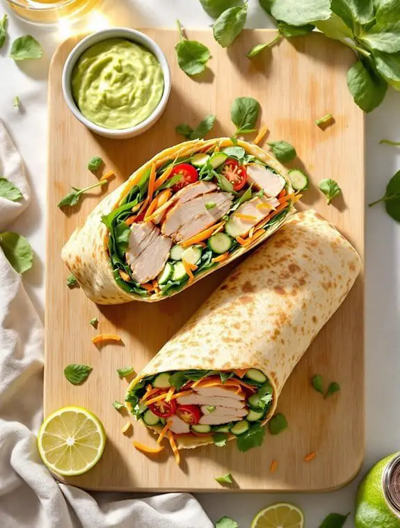 California Turkey Wrap Recipe With Creamy Avocado