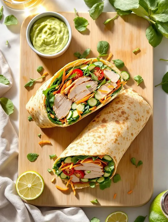 California Turkey Wrap Recipe With Creamy Avocado
