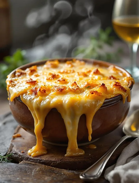 caramelized onions in broth