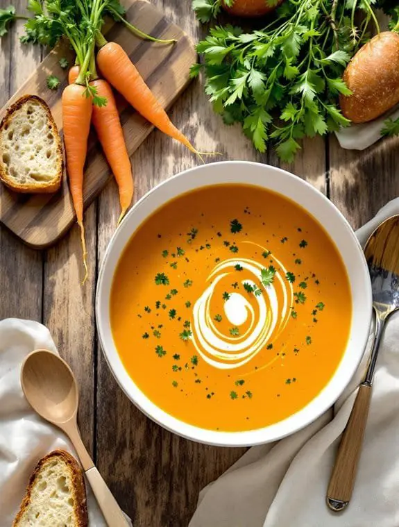 Carrot & Fresh Coriander Soup Recipe