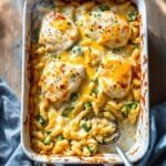 cheesy chicken alfredo casserole