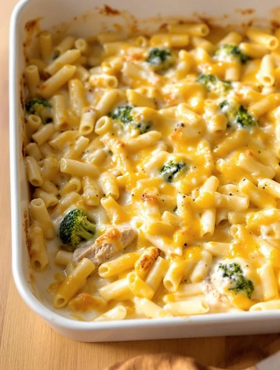 cheesy chicken alfredo layers