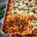 cheesy italian sausage baked ziti