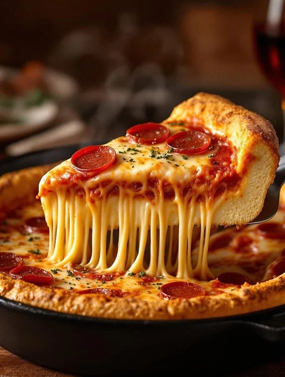 chicago deep dish pizza preparation