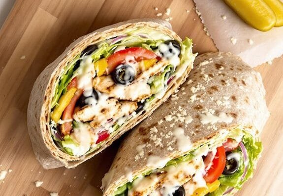 Fresh & Crunchy Chicken Caesar Wrap Recipe