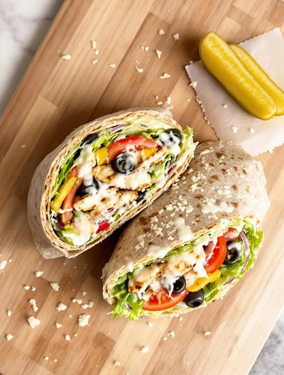 Fresh & Crunchy Chicken Caesar Wrap Recipe