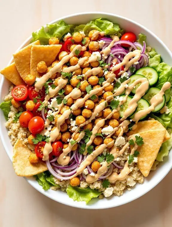 Mediterranean Crispy Chickpea Shawarma Bowl Recipe