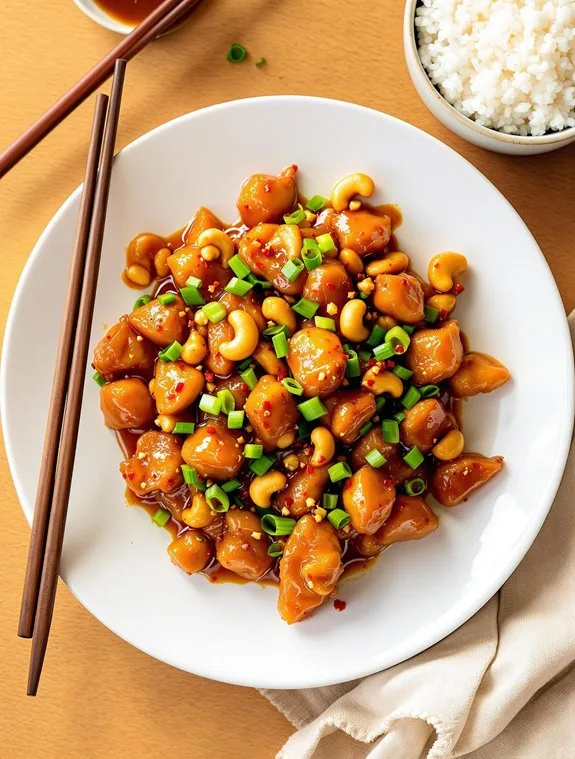 Sweet & Savory Chinese Cashew Chicken Recipe