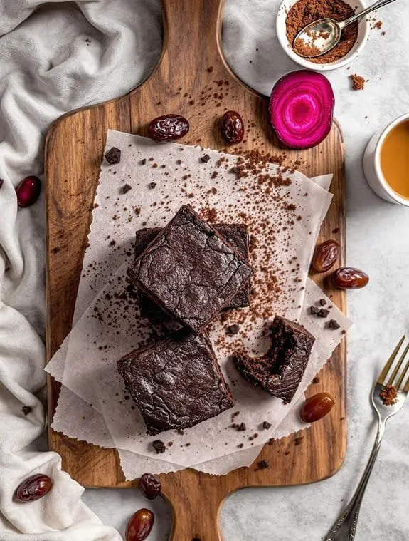 Fudgy Dark Chocolate Beetroot Brownies Recipe