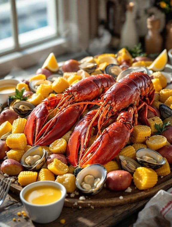 coastal seafood steaming tower