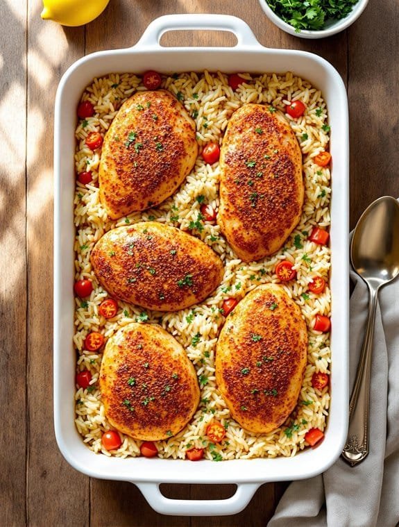 Family-Favorite Baked Chicken & Rice Casserole Recipe