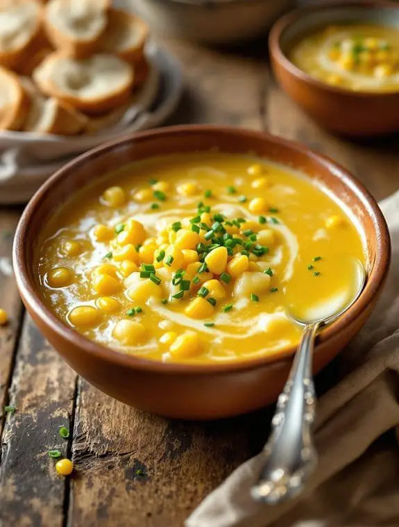 comforting corn potato chowder