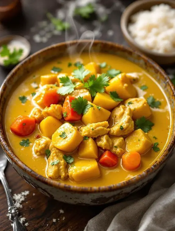 comforting creamy yellow curry