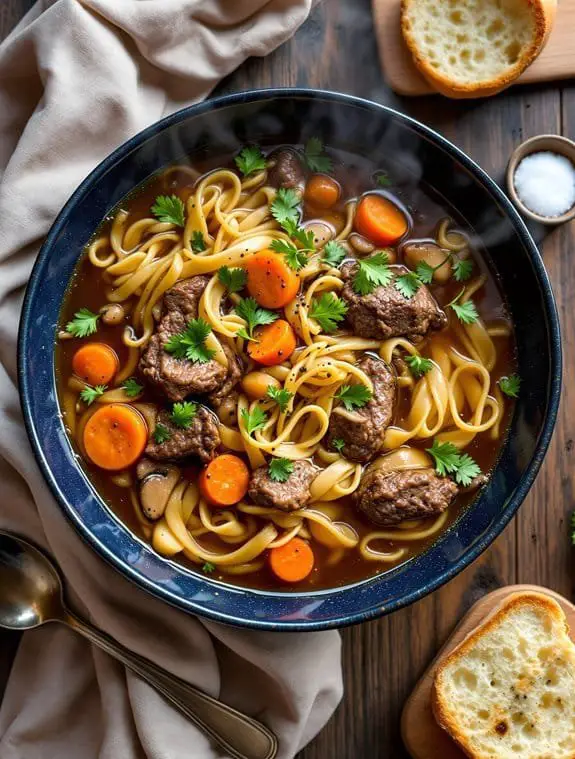 Hearty Homemade Beef Noodle Soup Recipe