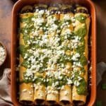comforting smoky black bean enchiladas