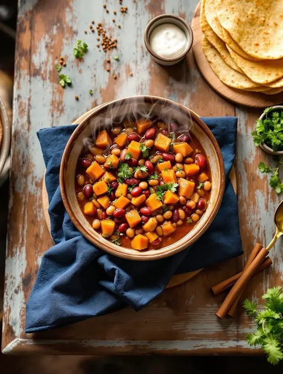 Cozy Sweet Potato & Bean Chili Recipe