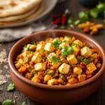 cooking flavorful paneer bhurji