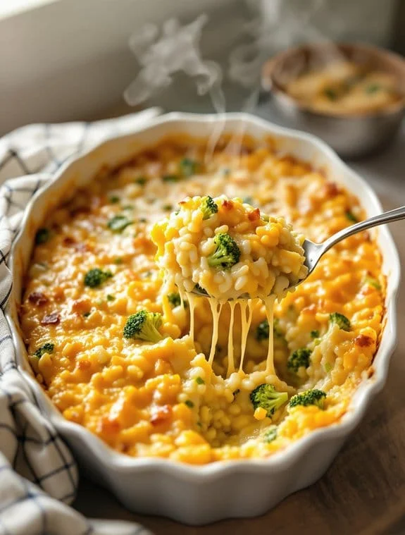 cozy broccoli cheese casserole