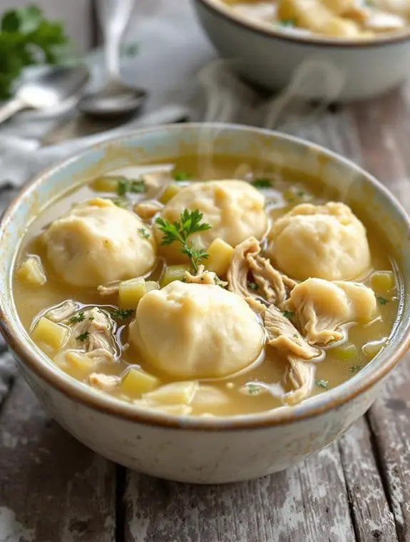 cozy chicken and dumplings
