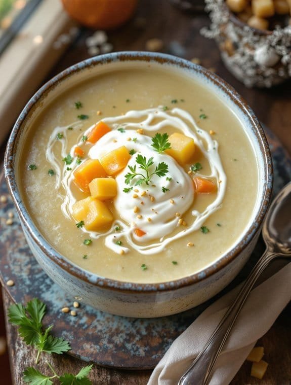 cozy creamy potato soup