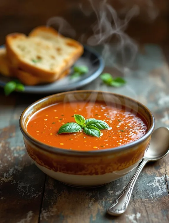 cozy homemade tomato soup