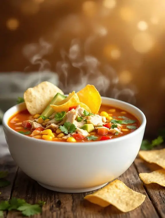 cozy mexican chicken tortilla soup