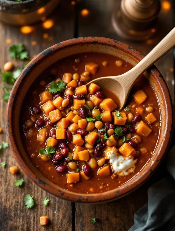 cozy sweet potato chili recipe