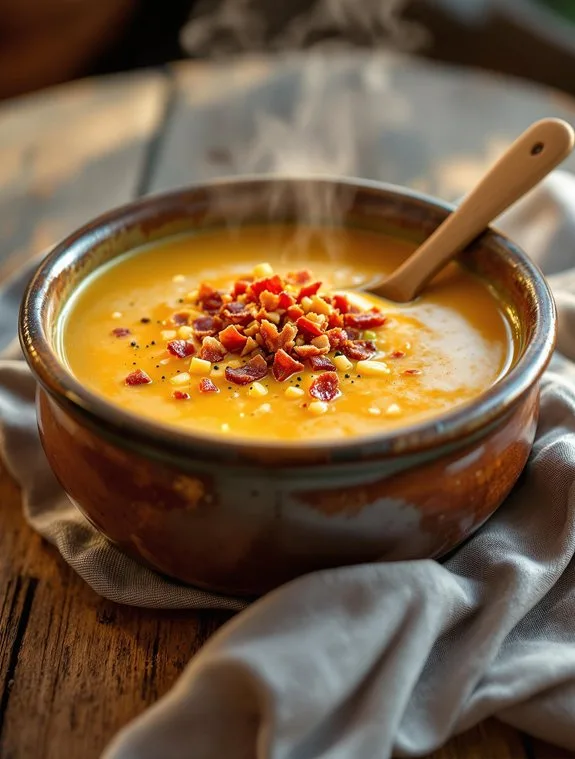 cozy wisconsin beer cheese soup