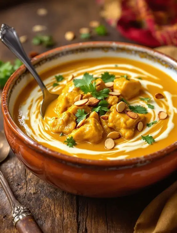creamy almond chicken curry