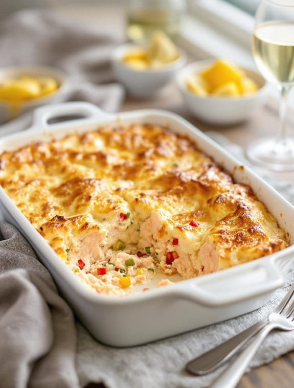 creamy baked salmon delight