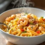 creamy cajun shrimp fettuccine