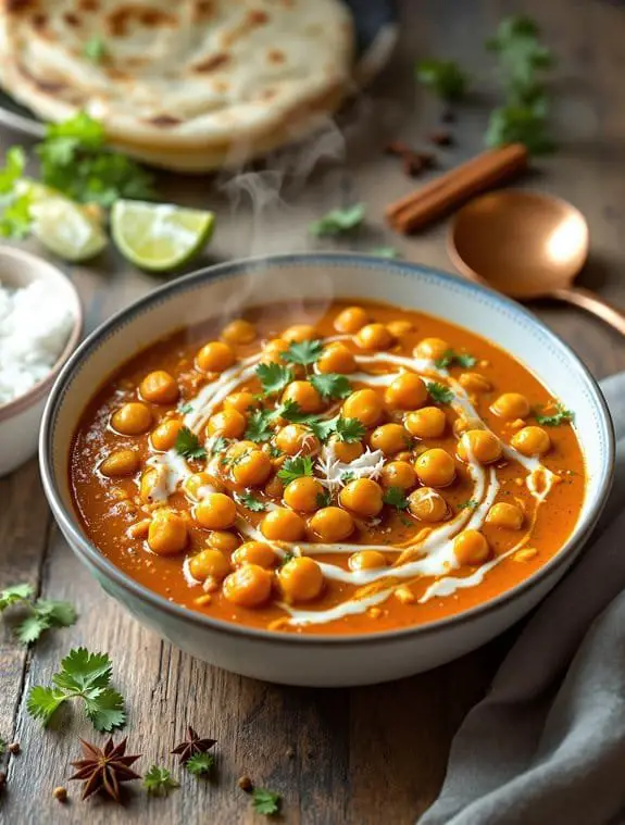 creamy chickpea tikka masala