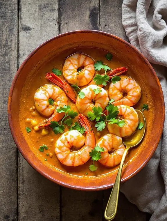 creamy goan king prawn curry