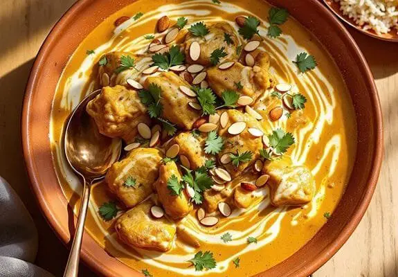 Creamy Almond Chicken Pasanda: Rich Indian Recipe