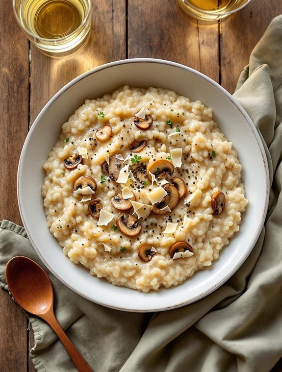 Creamy Parmesan Mushroom Risotto Recipe For Cozy Nights