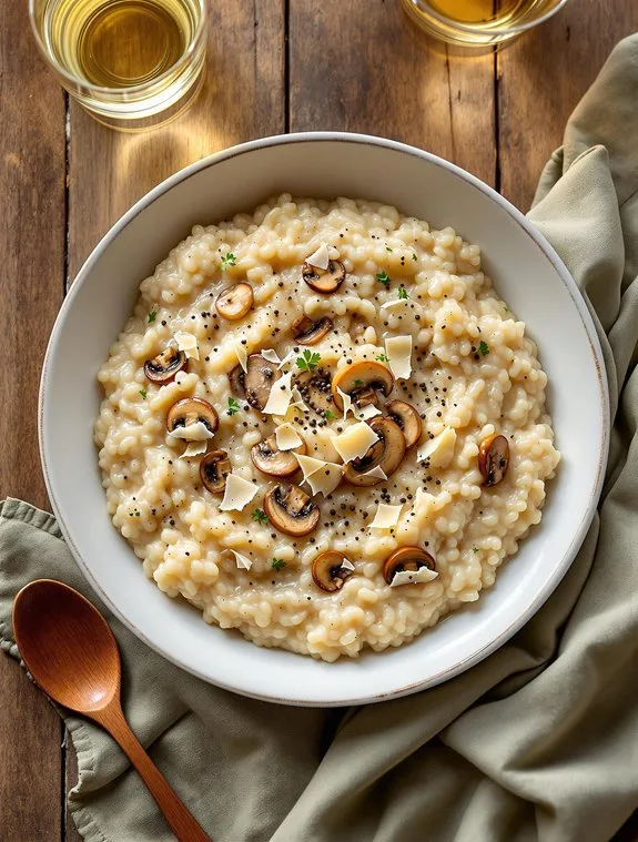 Creamy Parmesan Mushroom Risotto Recipe For Cozy Nights