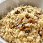 creamy parmesan mushroom risotto
